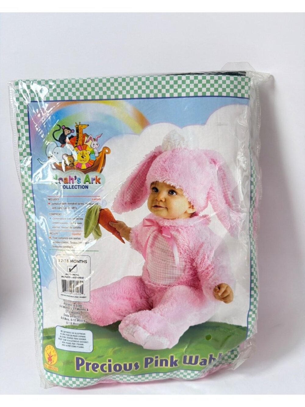 Rubies Pink Bunny Baby Costume Size Toddler 12-18 Months - Picture 2 of 5